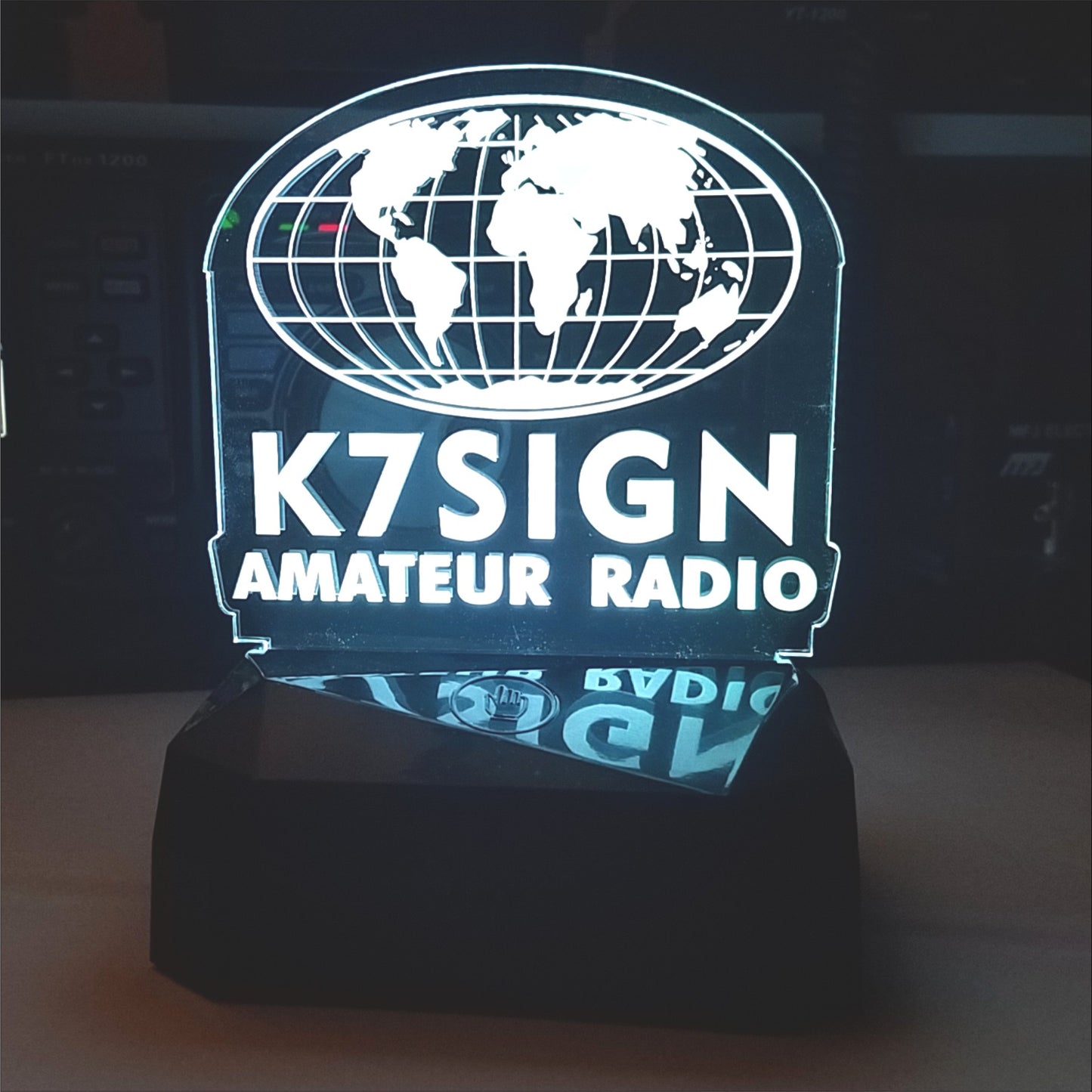 Lighted World Globe Callsign Display LED