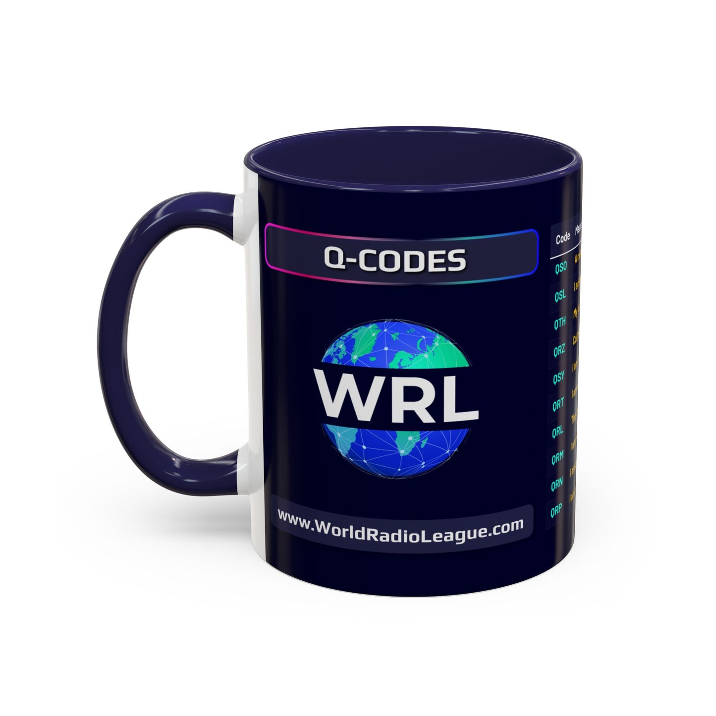 World Radio League mug - Q Codes