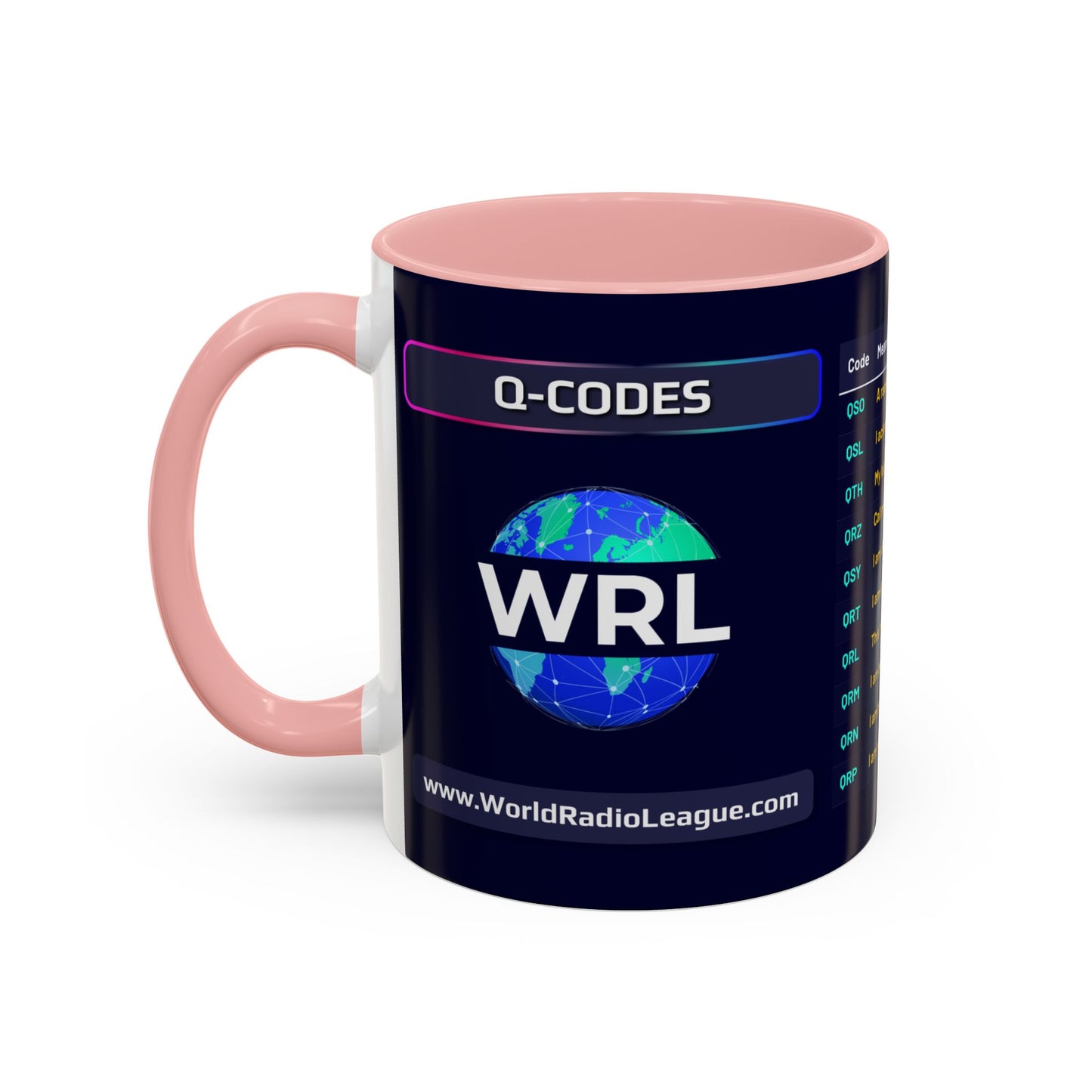 World Radio League mug - Q Codes