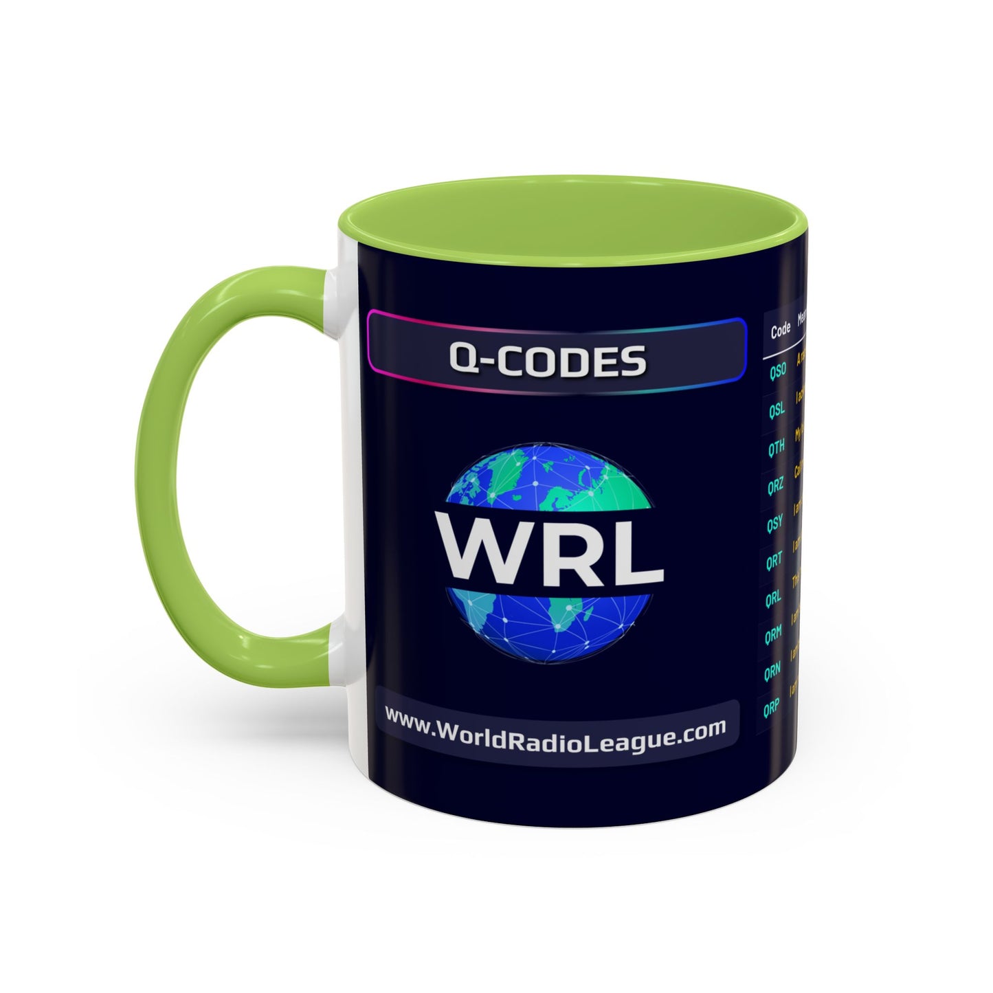 World Radio League mug - Q Codes