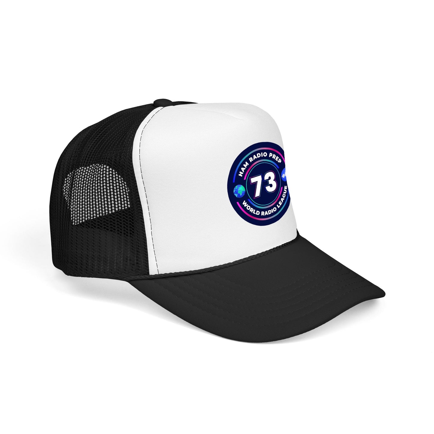 Ham Radio Trucker Hat — '73' World Radio League Patch Cap