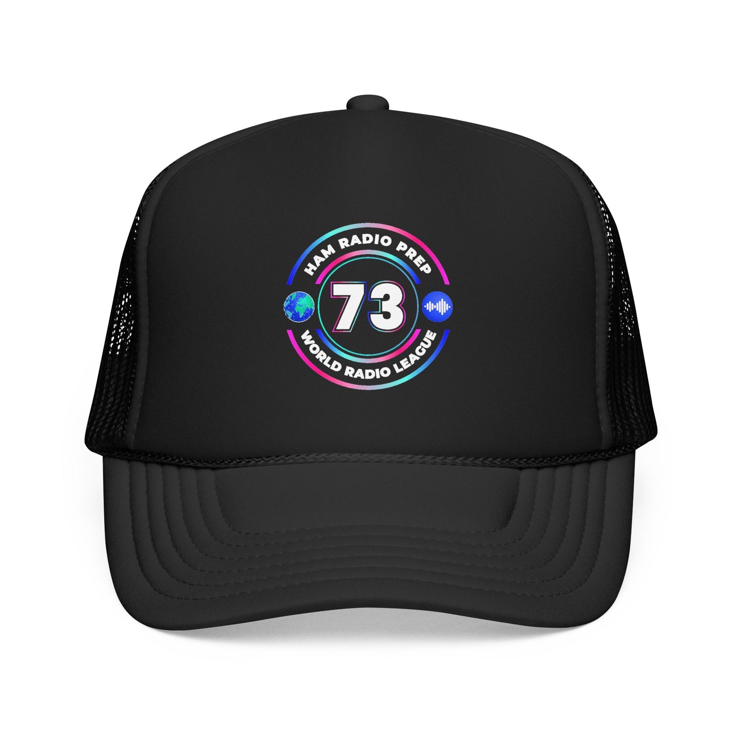 Ham Radio Trucker Hat — '73' World Radio League Patch Cap