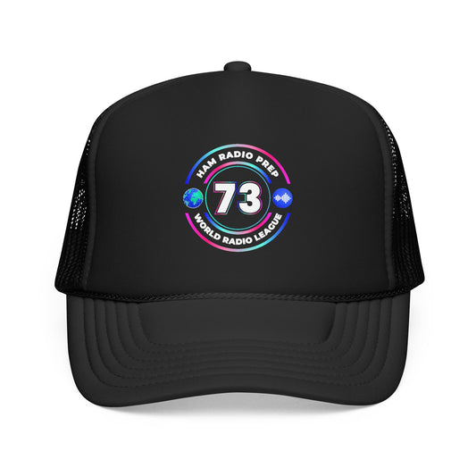 Ham Radio Trucker Hat — '73' World Radio League Patch Cap