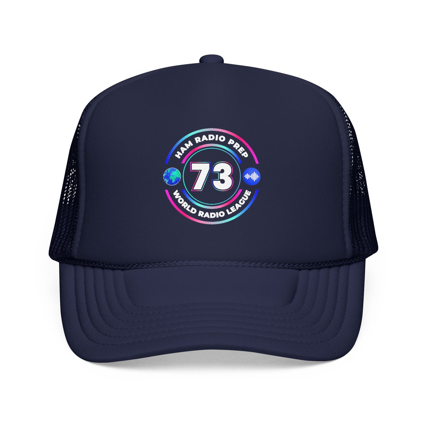 Ham Radio Trucker Hat — '73' World Radio League Patch Cap