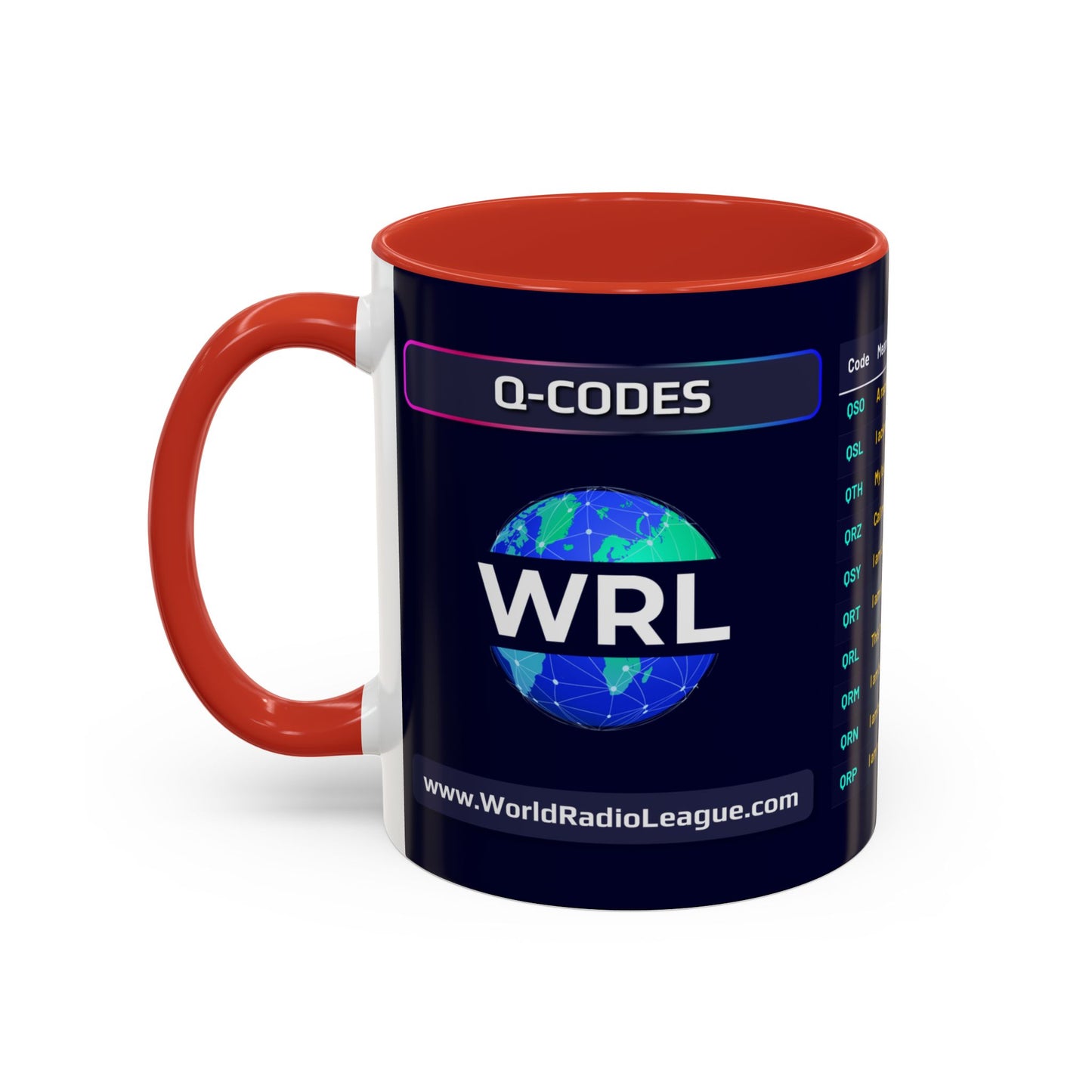 World Radio League mug - Q Codes