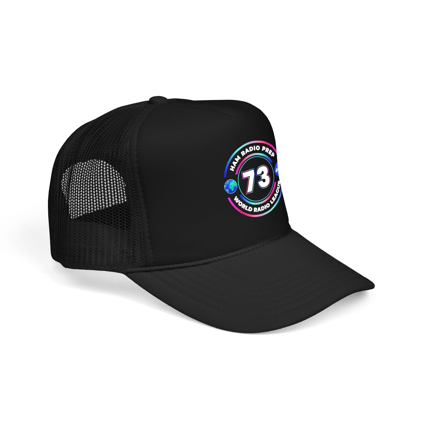 Ham Radio Trucker Hat — '73' World Radio League Patch Cap
