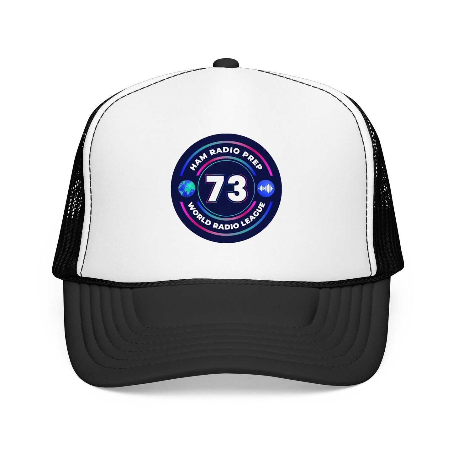 Ham Radio Trucker Hat — '73' World Radio League Patch Cap