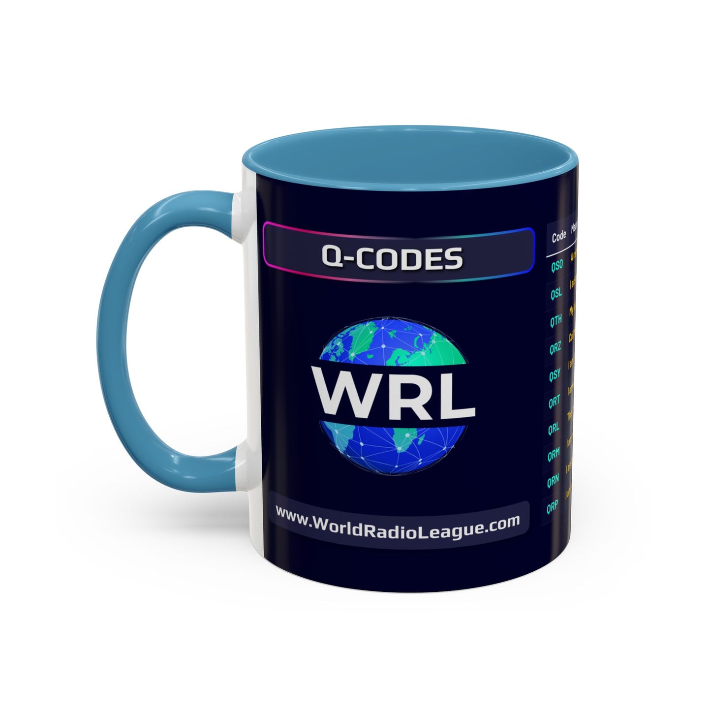 World Radio League mug - Q Codes