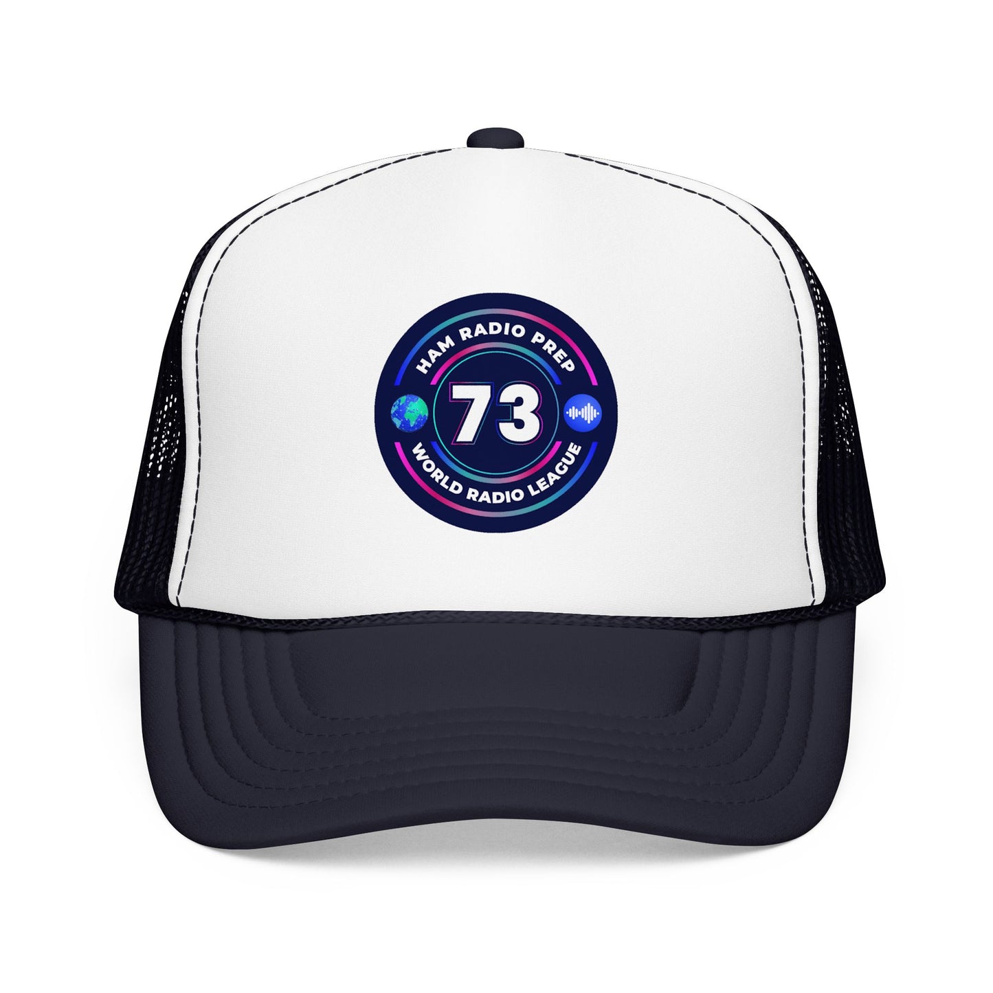 Ham Radio Trucker Hat — '73' World Radio League Patch Cap