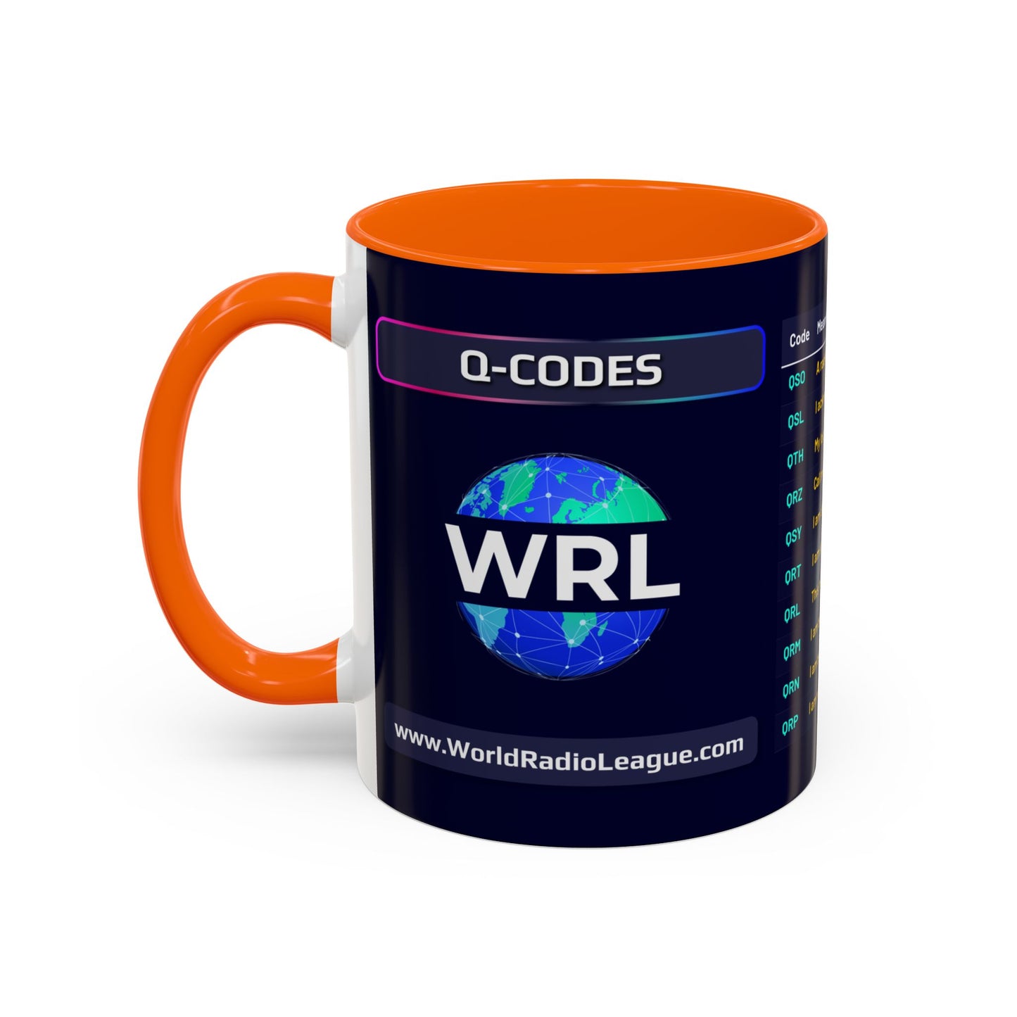 World Radio League mug - Q Codes