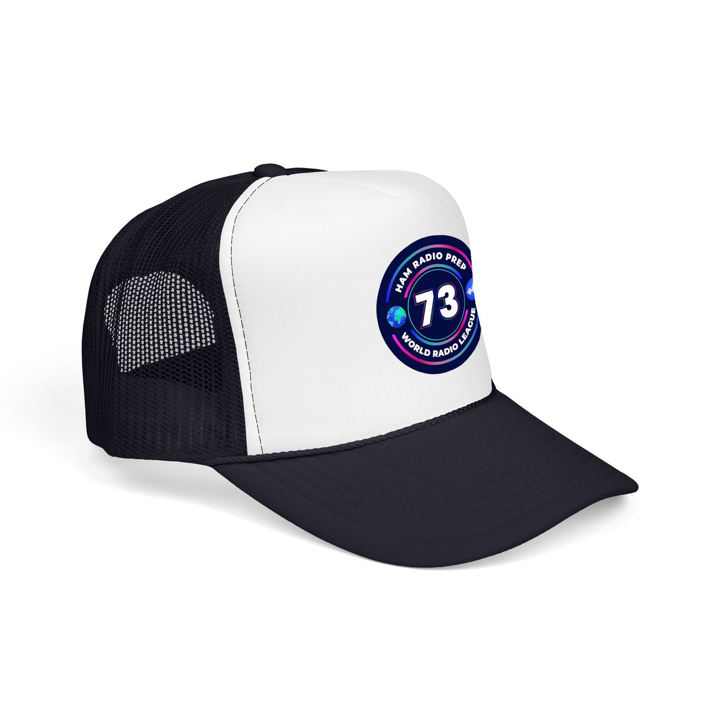 Ham Radio Trucker Hat — '73' World Radio League Patch Cap