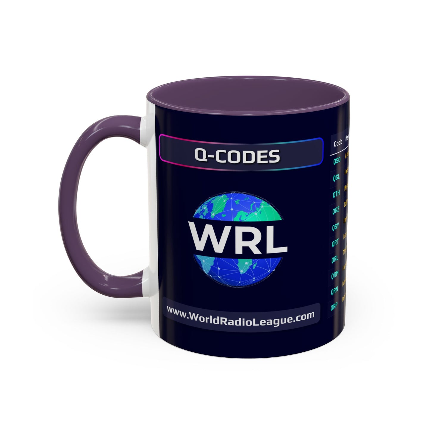 World Radio League mug - Q Codes