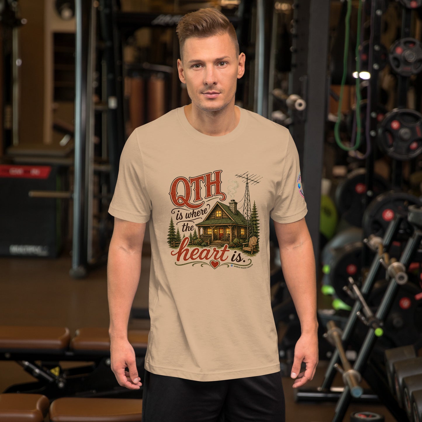 "Q Code T-shirt - QTH Is Where The Heart" by World Radio League