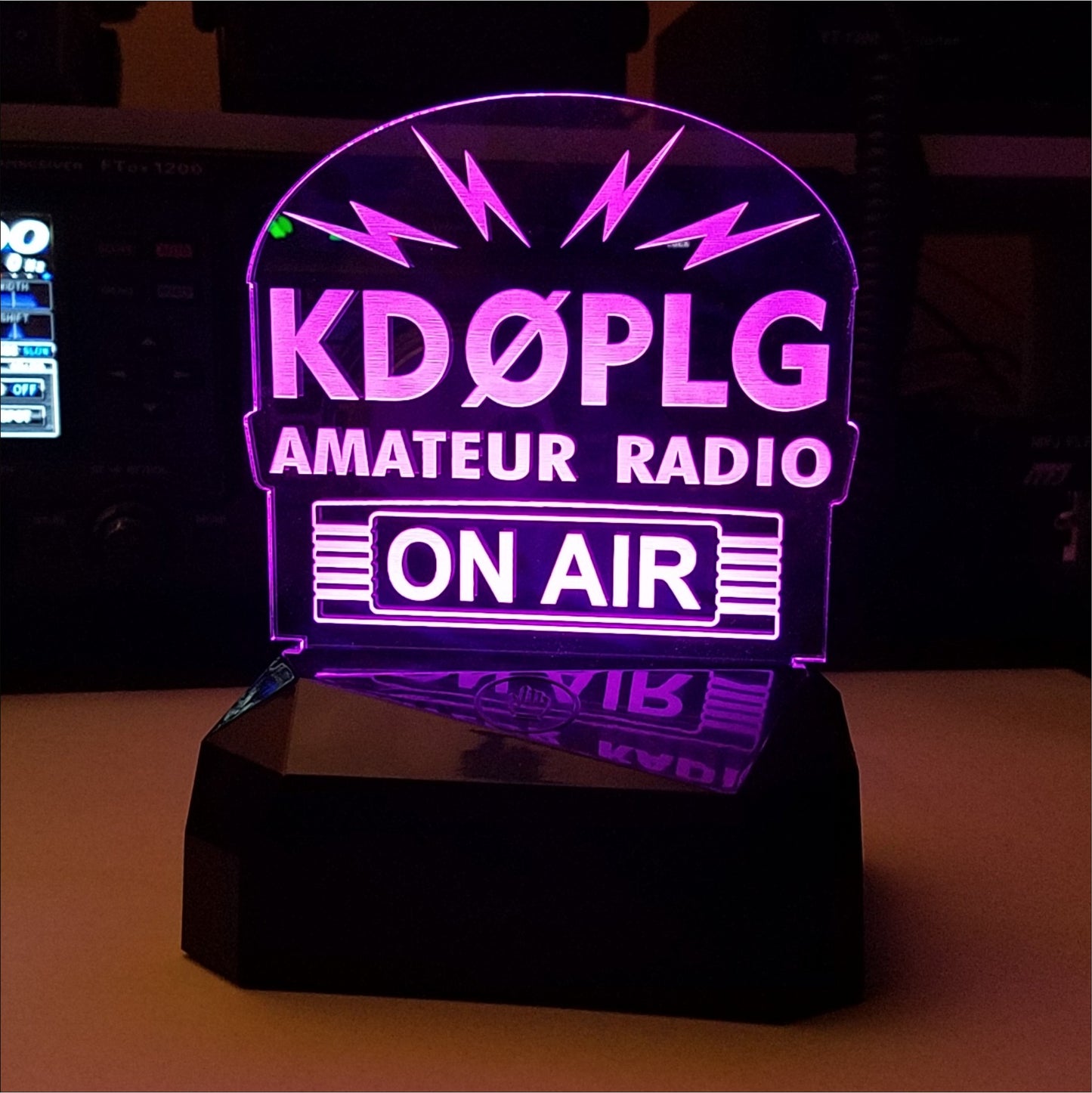 Lighted On Air Callsign Display LED