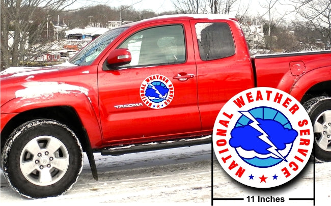 National Weather Service 11" Vehicle Magnets - PAIR