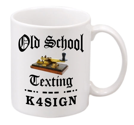 Keyer Old School Texting Coffee Mug