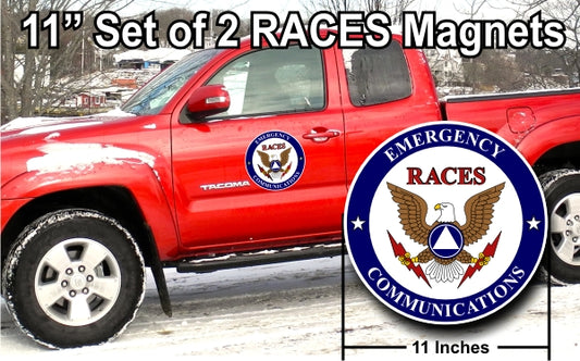 RACES 11" Vehicle Magnets - PAIR